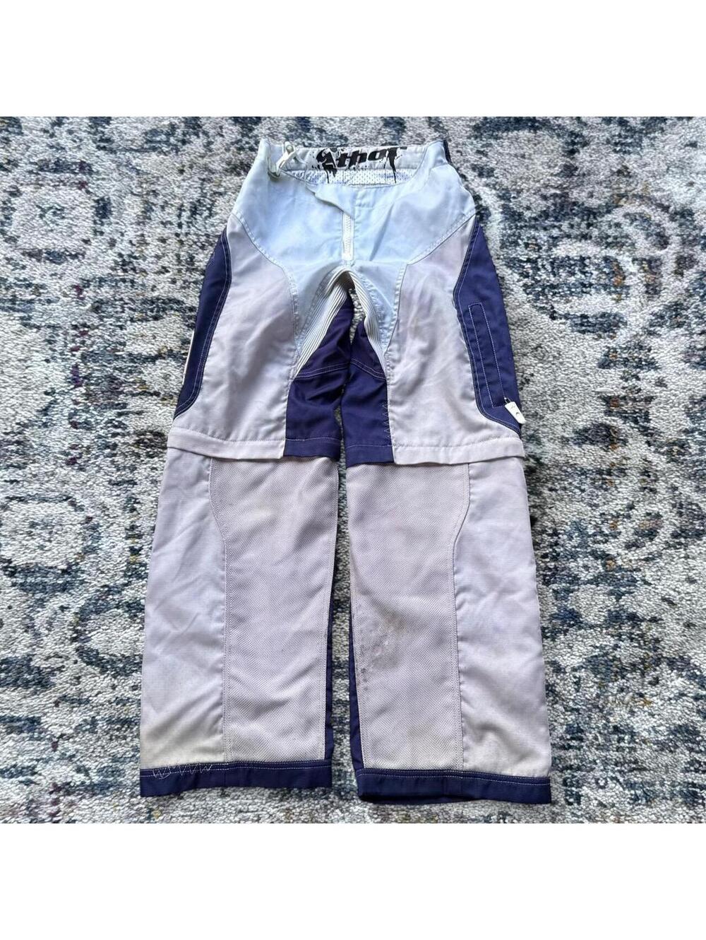 Static Pro Women's Purple & White Colorblock dirtbike Pants Size 5/6